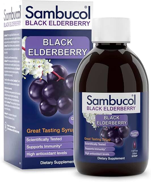 Sambucol Black Elderberry Syrup Original Formula, 7.8 Ounce Bottle