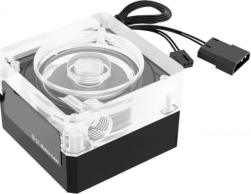 Lelukee CPU vízcsaló szivattyú PWM 800L/H G1/4 számítógéphez