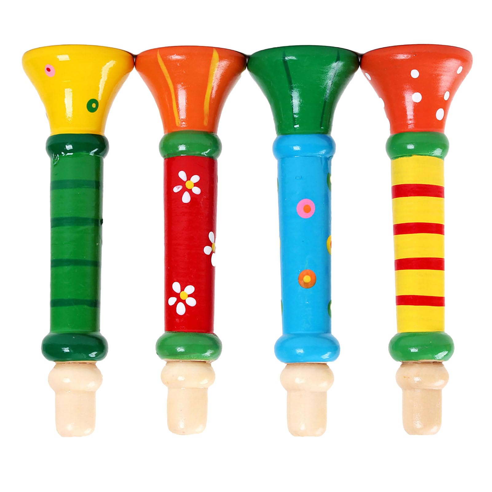 RASTKY Durable Wooden Trumpet Toy for Kids, Lightweight Trumpet Musical Instrument, Educational Music Education Whistle, Portable for Travel — view 8