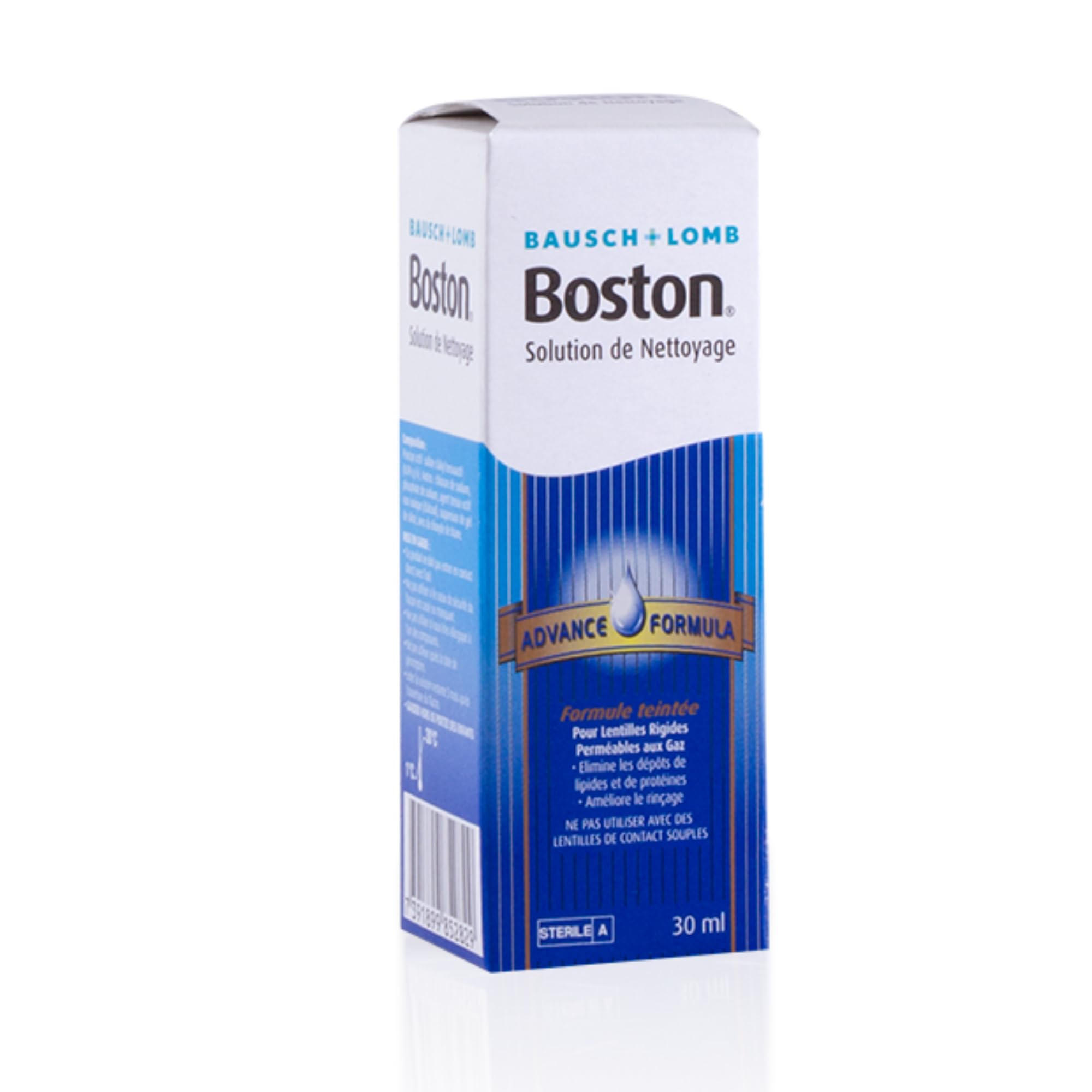 Boston Advance Cleaner Solution de Nettoyage pour Lentilles Rigides et Rigides Perméables Au Gaz, 30 ml