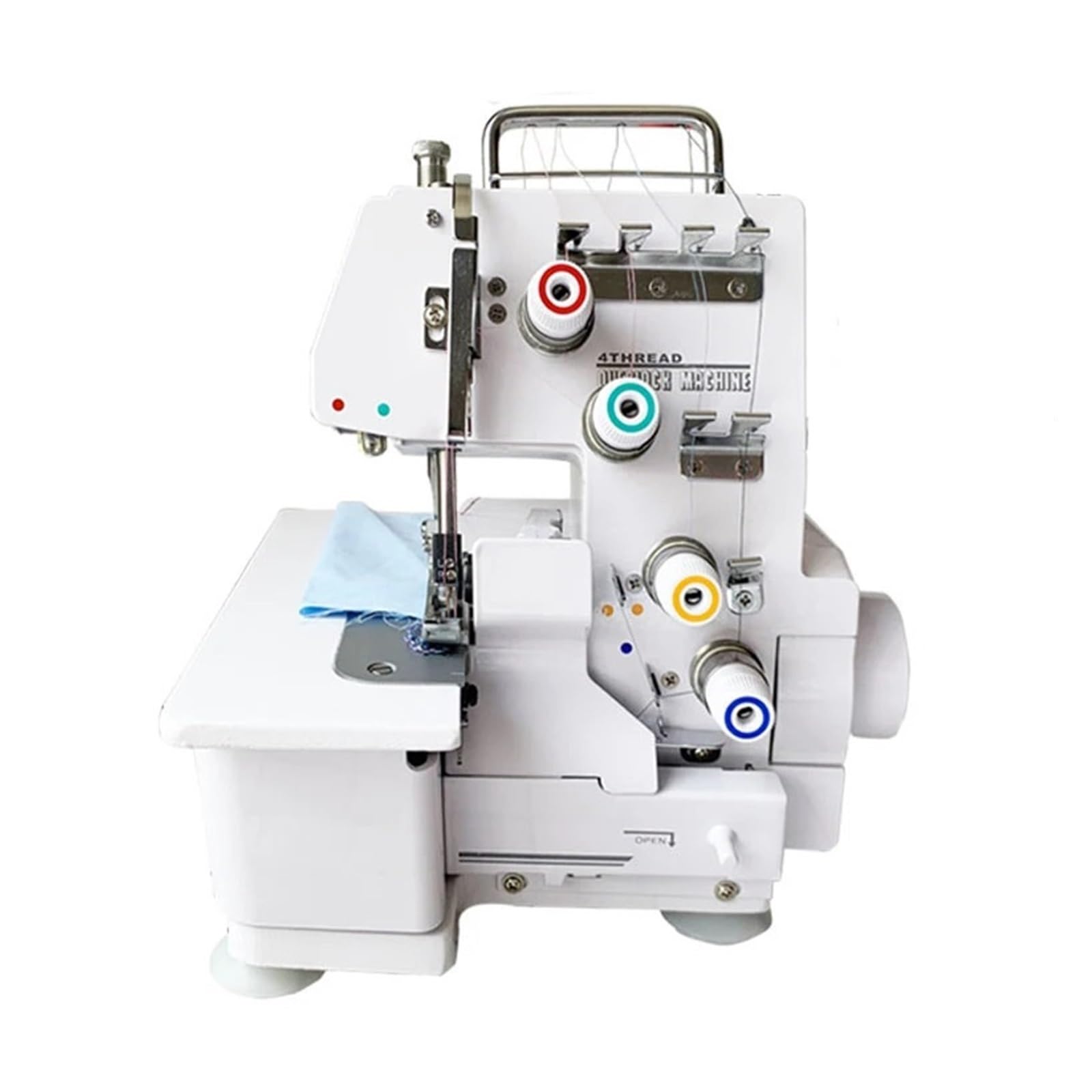 Máquina overlock eléctrica doméstica pequeña de Tres Hilos y Cuatro hebras, de Escritorio, Mini, Sencilla, fácil de Usar.