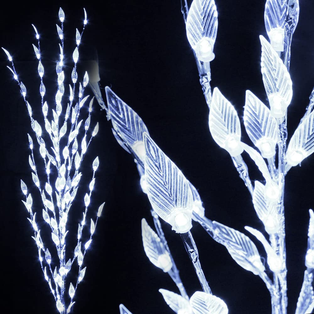 Amazon.co.jp: 銀枝 クリスマスツリー 180cm シルバーツリー