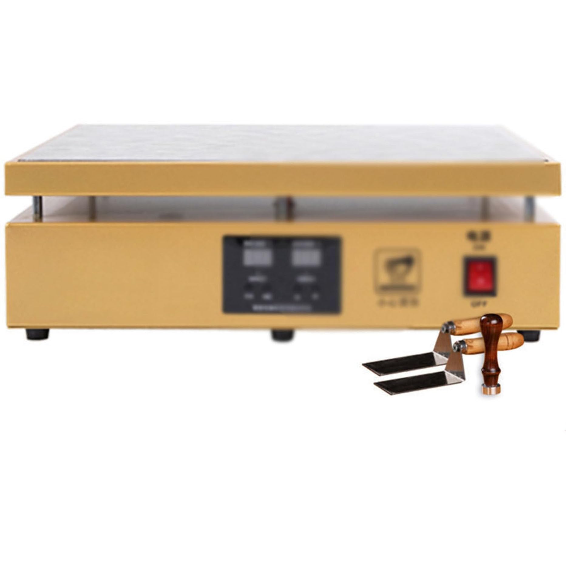 Macchina di avvolgimento manuale di cellophane, macchina di sigillatura termica desktop, temperatura costante automatica, controllo intelligente (Gold)