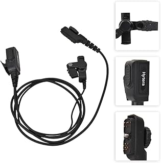 ASHATA Walkie Talkies Earpiece, Radio Air Acoustic Earpiece Walkie Talkie Headset Radio Walkie-talkie Air Duct Earphone Headset Earpiece for PD780 with PTT Button