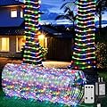 LED Rope Lights Outdoor String Lights,100ft 300LED Flexible Tube Lights Connectable Fairy String Light Plug in Waterproof 8 Modes for Indoor,Outside Home,Yard,Pool,Wedding,Garden,Patio Holiday Decor
