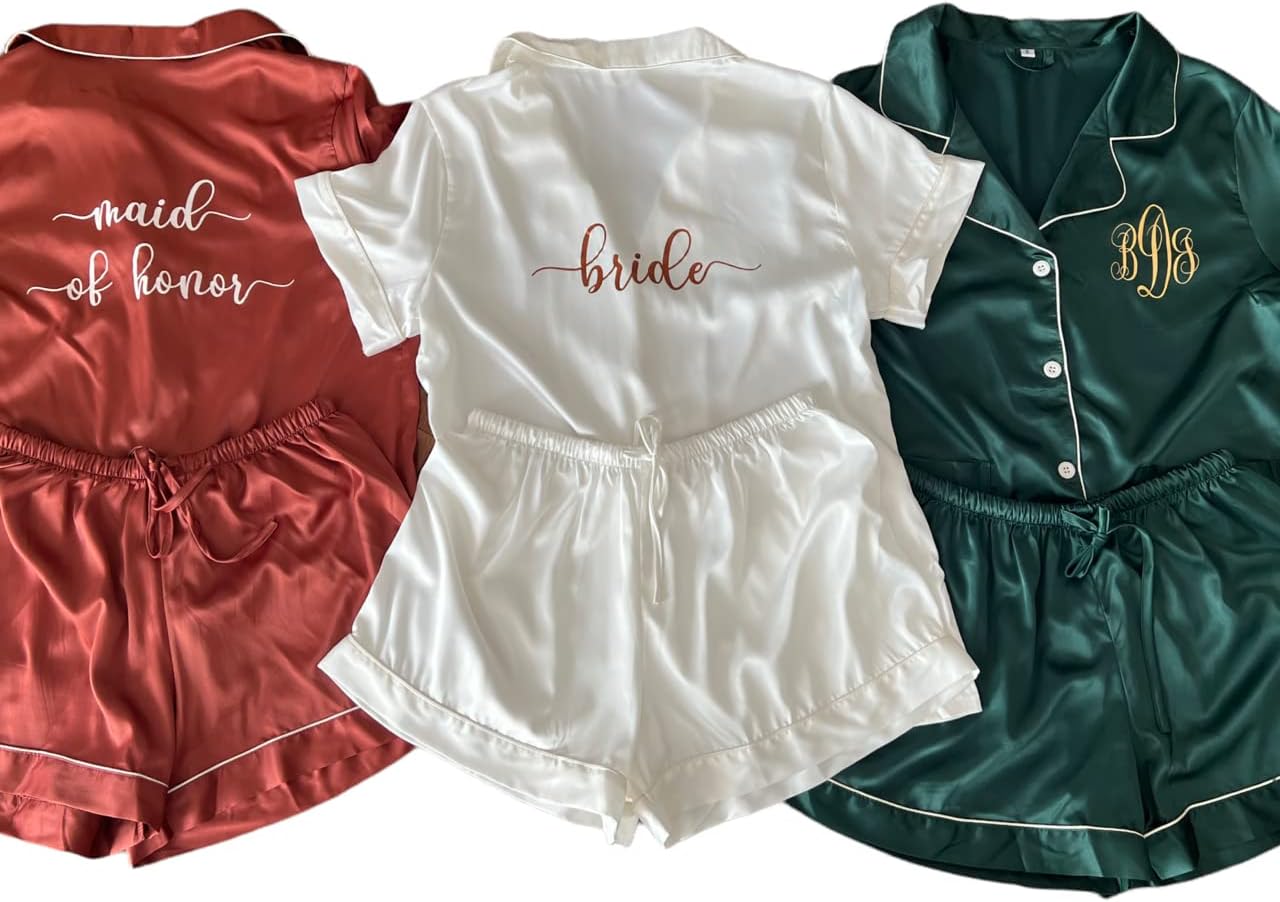 Custom Pajamas for Bridal Party, Bridesmaid Pajamas, Pajama for Women, Two piece PJ Sets, Soft Sleepwear Lingerie - Image 5