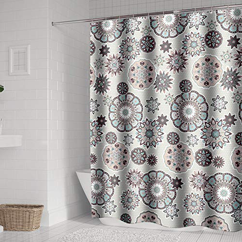 Rideau de douche de style supérieur avec crochets pour salle d'eau