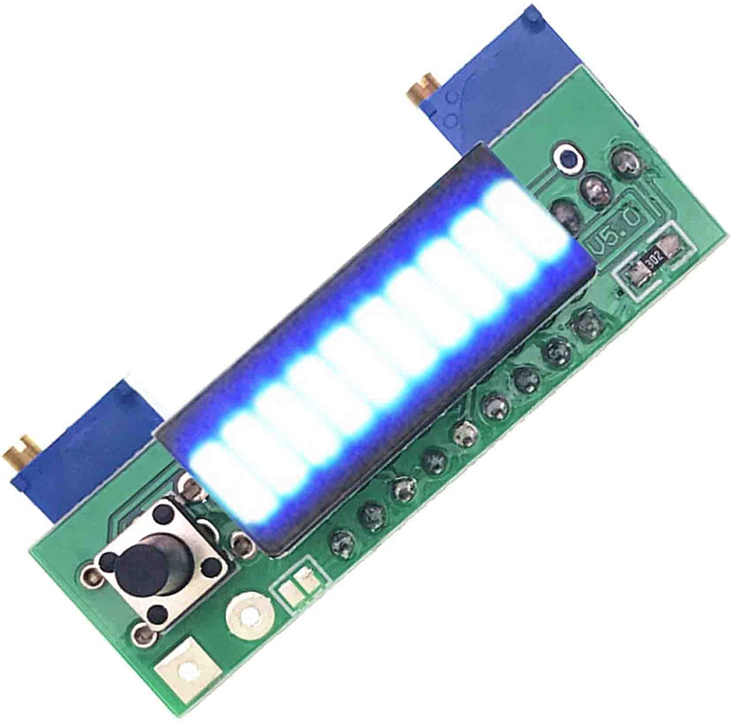 LM3914 10 Segment 5V 12V Battery Capacity Power LED Indicator Display Kits (Blue)