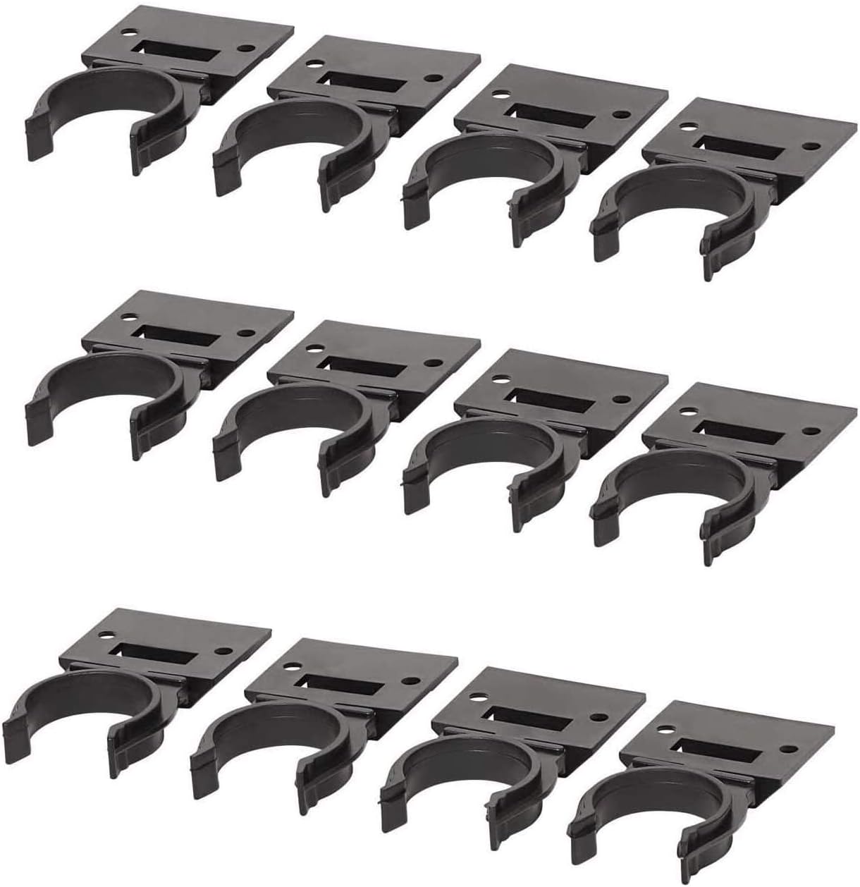 B&Q Plinth Clips with Attaching Bracket - Includes Fixing Screws (3X Pack of 4 (12 Total))