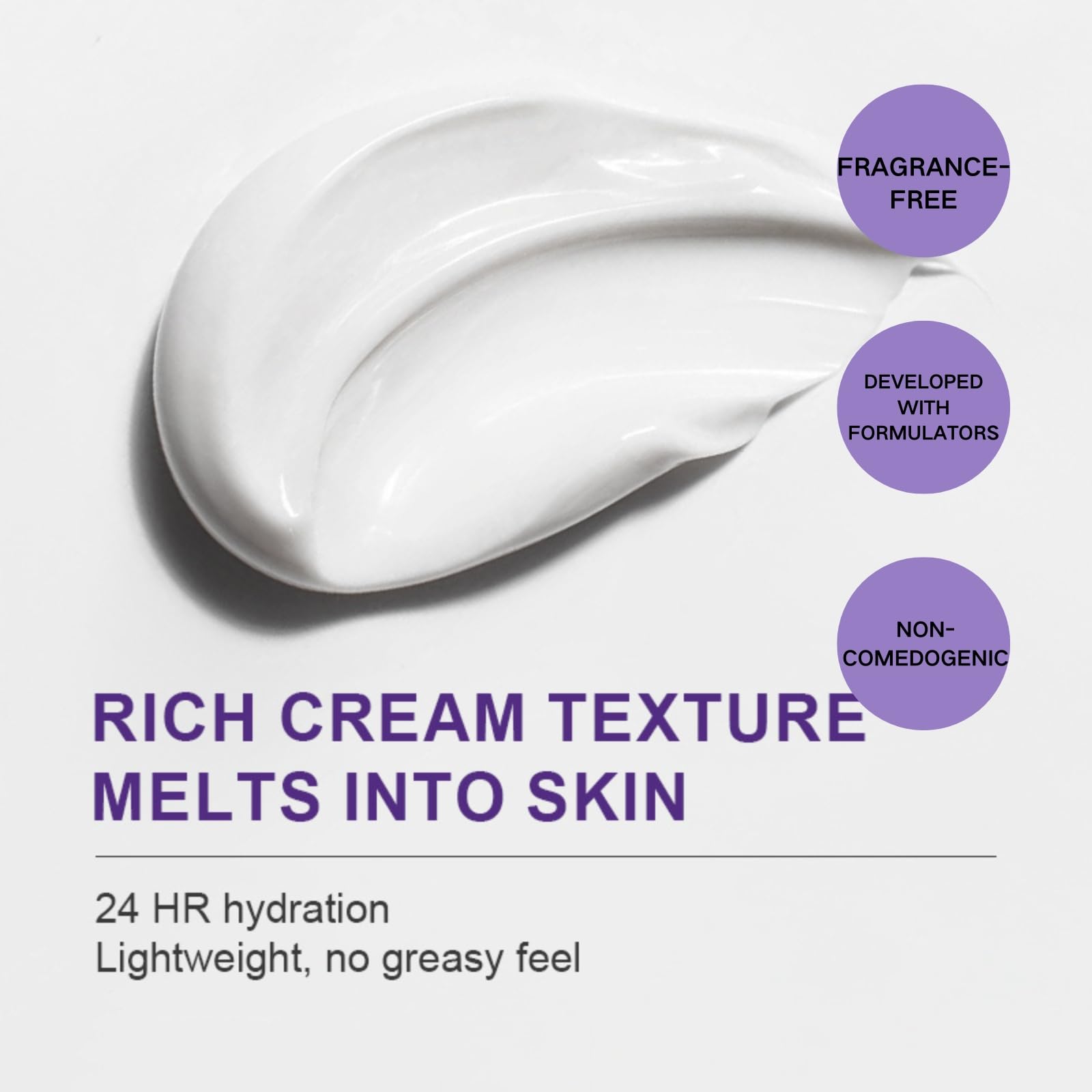 Skin Renewing Night Cream, Peptide Moisturiser for Dry & Sensitive Skin - Image 3