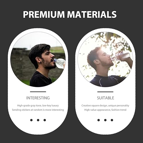 Miniatura 9 de Kettle - Botella de agua plana, botella de agua plana transparente, reutilizable, delgada, botella de agua plana, taza de viaje portátil A5, botella