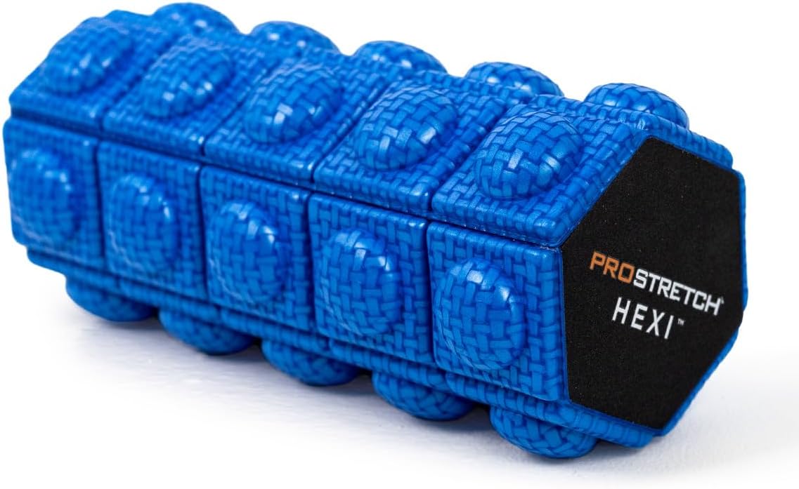 ProStretch Hexi Mini Travel Textured Foam Roller for Deep Tissue Muscle Massage and Myofascial Trigger Point Release ProStretch Hexi Mini Travel Textured Foam Roller for Deep Tissue Muscle Massage and Myofascial Trigger Point Release