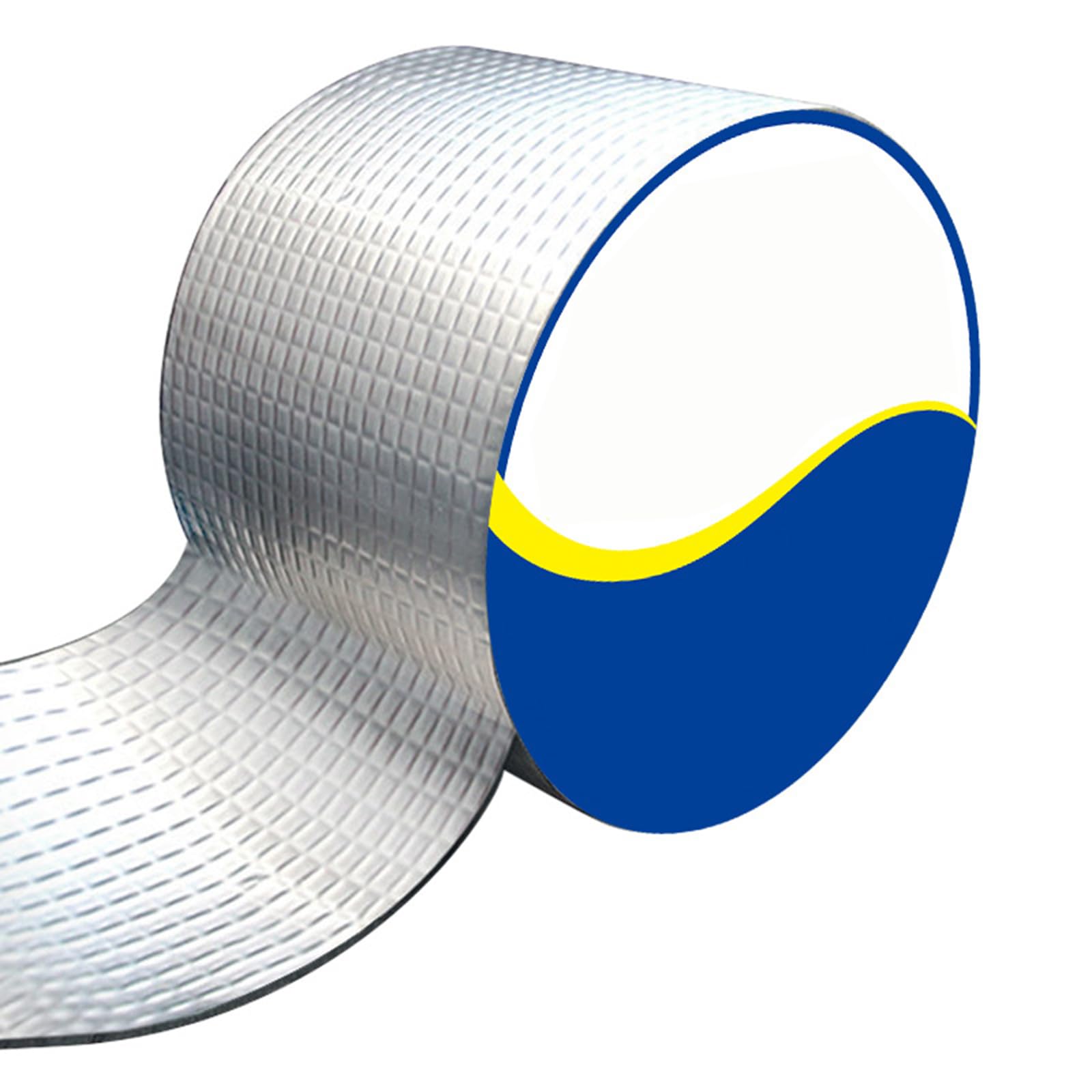 Cinta Adhesiva De Aluminio Butilo Impermeable,Cinta De Butilo para Sellar,Cinta Fugas Agua Presion,A Prueba De Fugas,Adecuado para Sellar Goteras En Techos
