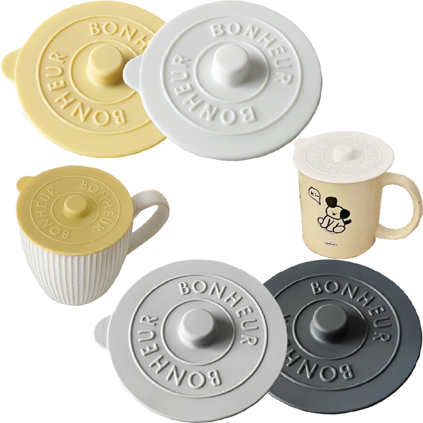 Amazon｜4個セット マグカップ カバー, BetterJonny マグカップ 蓋