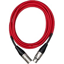 CASCHA Advanced Line Microphone Cable, Red, 6 m