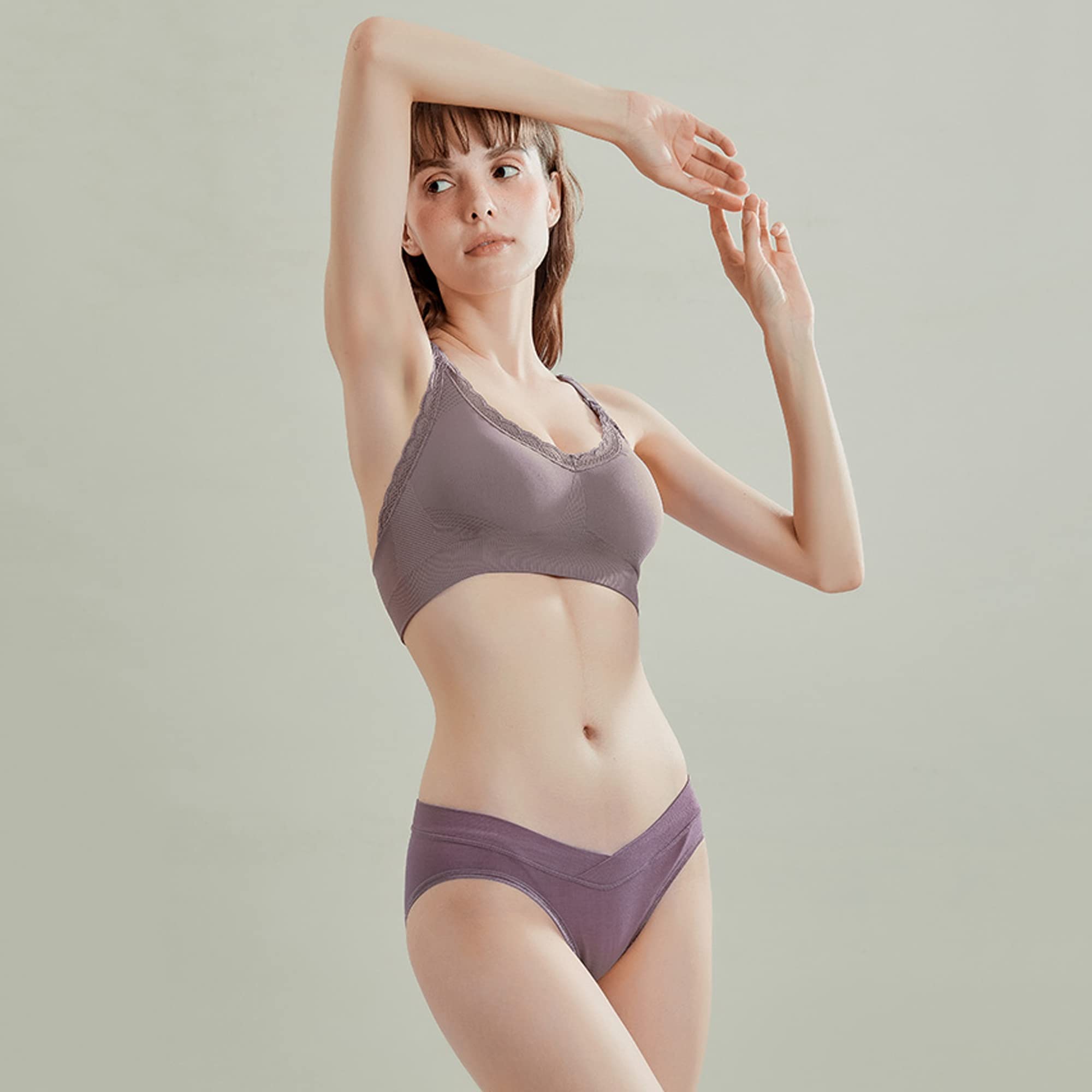 Sujetador de lactancia acolchado para mujer, sujetador push up para uso diario, Bralette de maternidad para dormir (color: rosa, tamaño: mediano)
