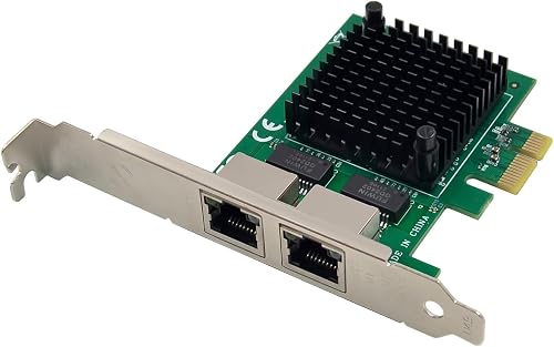 Dual PCIe 3.1 2.5GBase-T Adaptateur réseau avec Intel I22…