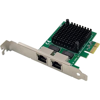 Dual PCIe 3.1 2.5GBase-T Network Adapter with Intel I225-V / I226-V 2500/1000/100Mbps PCI Express Gigabit Ethernet NIC Card RJ45 LAN Controller for Windows 10/11 with Low Profile Bracket
