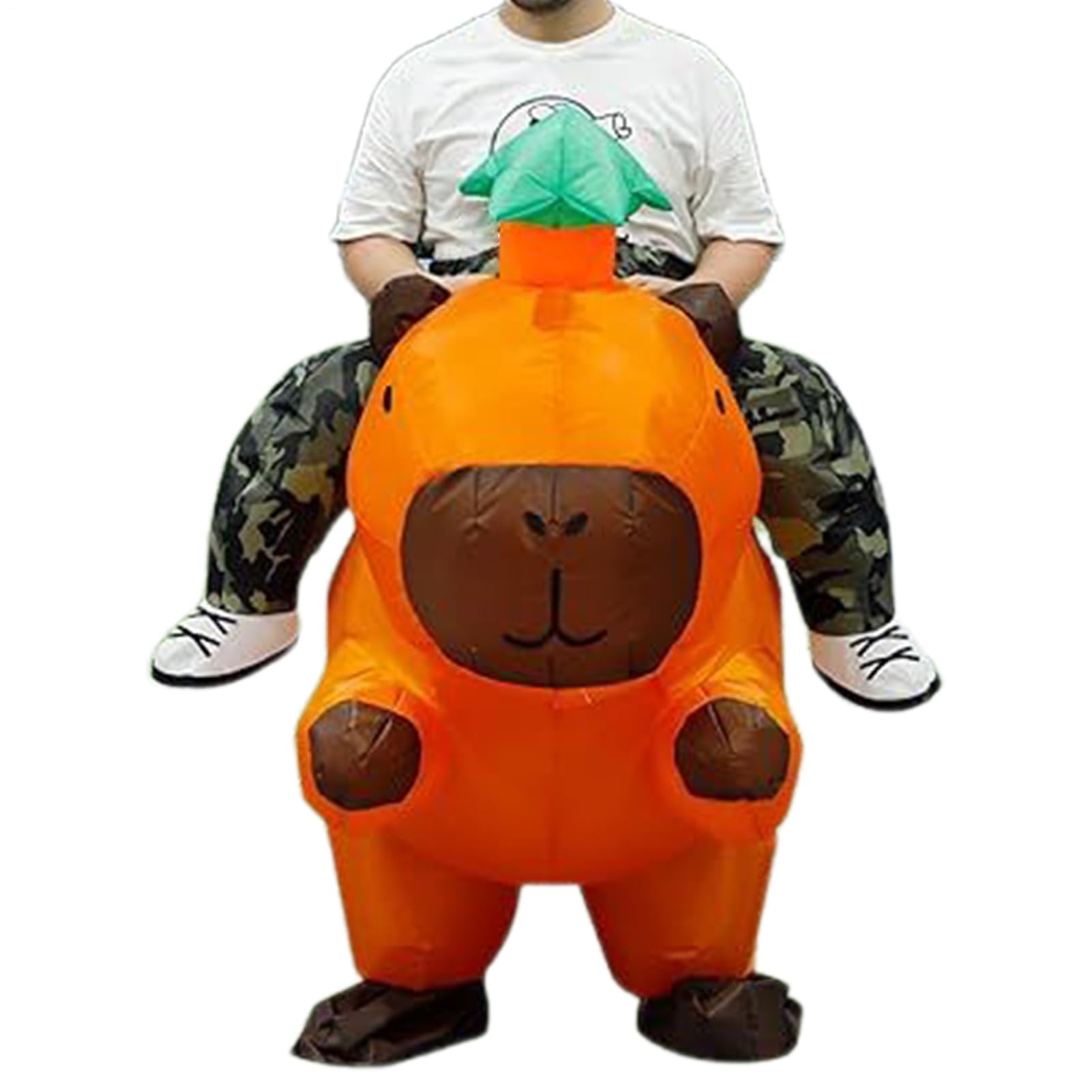 Kostium Dorosłej Kapibary do Jazdy Zwierzęcy Strój Cosplay Do Nadmuchania | Cosplay Kostium Kapibary Do Jazdy Na Halloween Karnawał Urodziny Imprezy Tematyczne Spotkania Ze