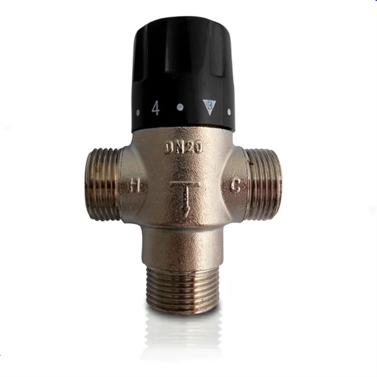 Válvula termostática de agua caliente DN20 de latón de 3/4 para equilibrar calentadores solares