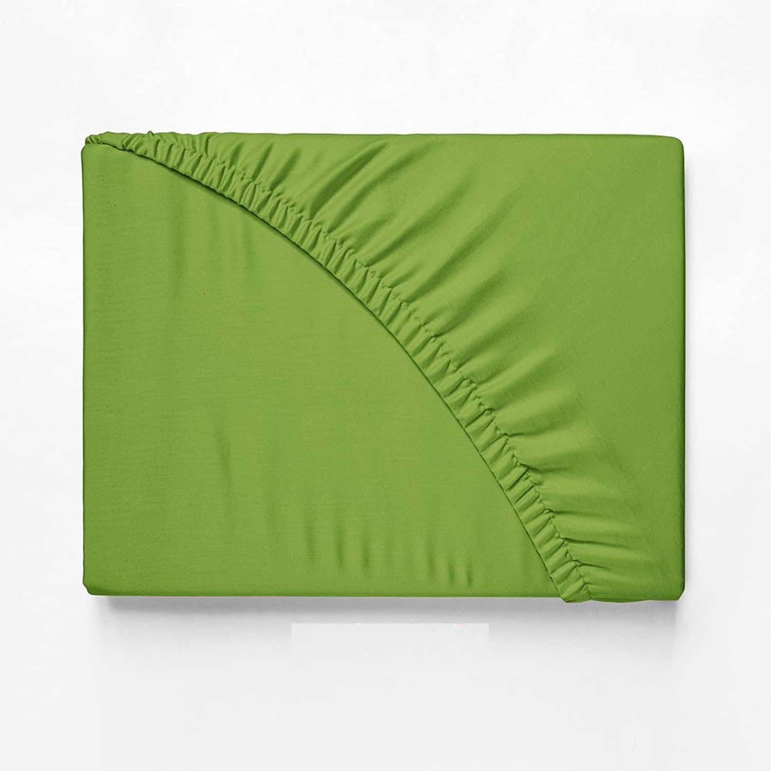 Twin XL Fitted Sheet -100% Organic Cotton 1 Fitted Sheet Fits Mattress Perfectly 14''- 16" Deep Mattress-| 400 Thread Count Sateen Weave - Sage Green Solid