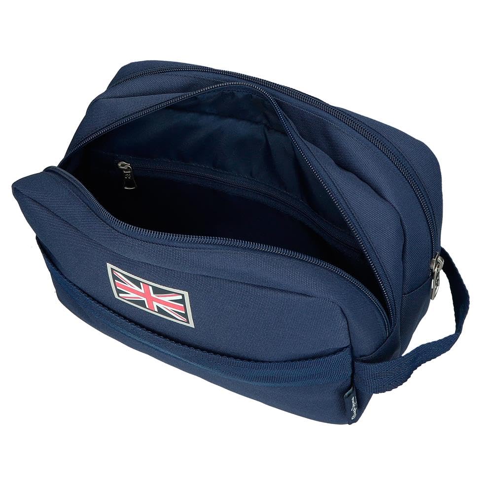 Pepe Jeans Arwyn riñonera, Bandolera, Khaki y Azul Varios Compartimentos, Poliéster con Detalles en Piel Sintética, de Joumma Bags