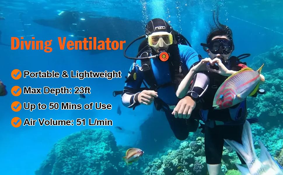 DGLUYUDV Tauchsystem Mit Kompressor - Wiederaufladbar Bis 15m Tiefe