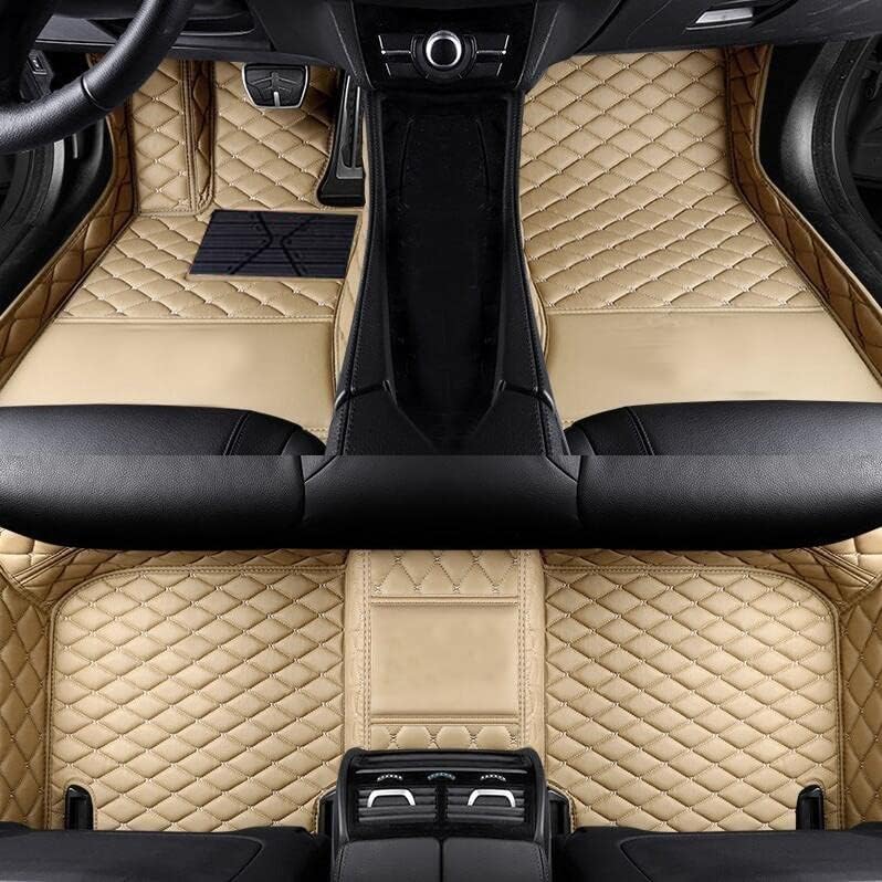 SARAHS - Tapetes para piso de automóvil de ajuste personalizado, de piel sintética impermeable, cobertura completa para la mayoría de automóviles,