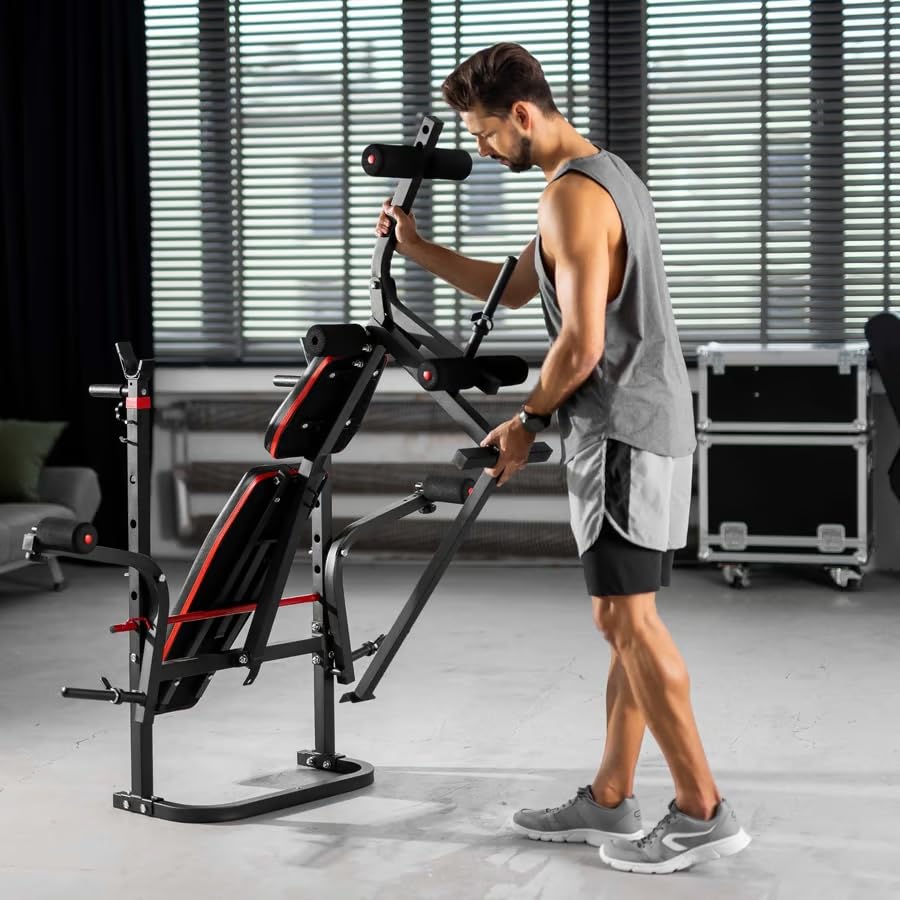 Banc De Musculation Hop-Sport HS-1065 Avec Haltères 75kg | Butterfly, Presse Jambes, Pupitre Biceps