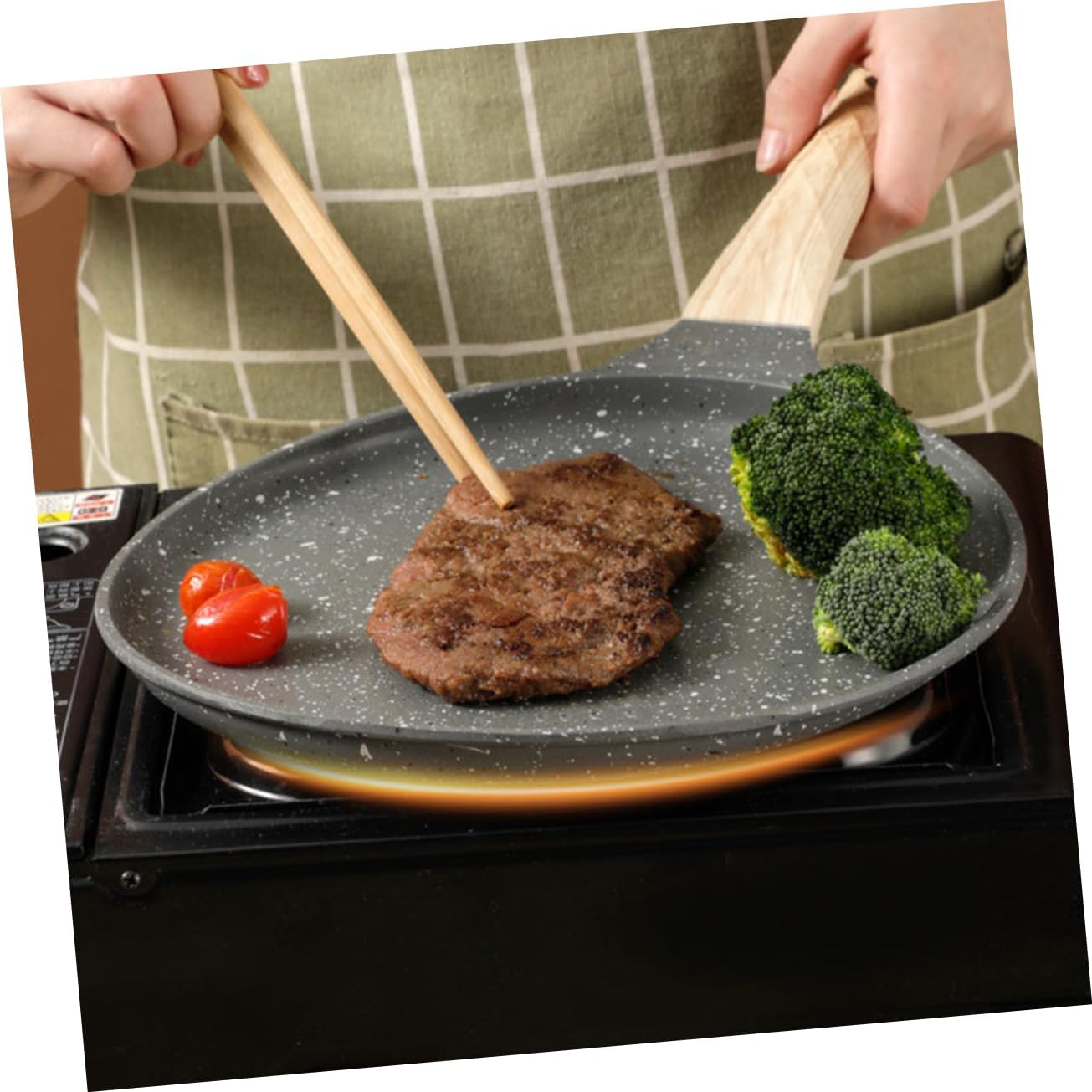 Tortilla Pan Nonstick Crepe Pan Cooking Skillet for Pancakes for Home and Restaurant Use Easy Clean and Design