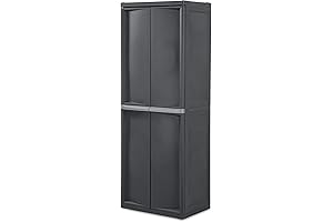 Sterilite 4 Shelf Cabinet: Versatile Storage Solution for Clutter Control