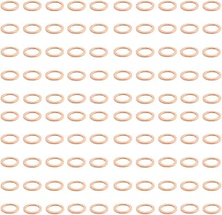 TOTMOX 100 peças 007603-014106 Arruelas de esmagamento de plugue de drenagem de óleo, compatíveis com Mercedes-Benz A220 AMG C230 C240 C250 C280 C300 C320 C350 C350 C400 C400 C43 C450 C450 C450 63 CL550.