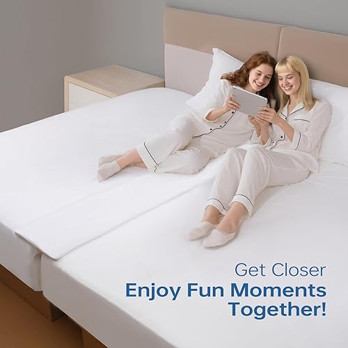 Miniatura 5 de Vekkia Split King Gap Filler for Adjustable Bed,Twin to King Bed Converter Kit,Bed Bridge Twin to King,Mattress Connector with Washable Cover,for