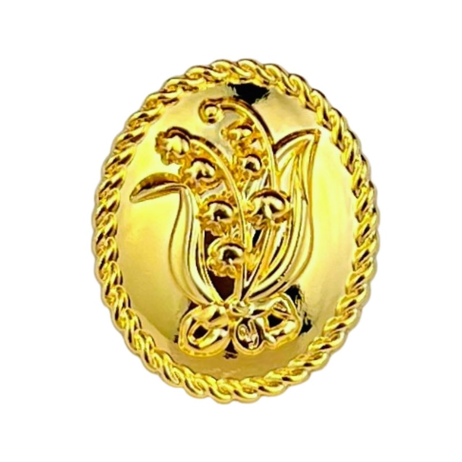 Botones Antiguos 10pcs Embossed Metal Button