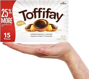Amazon.com : Toffifay Candy - Caramel, Chocolate and Hazelnut 4.4