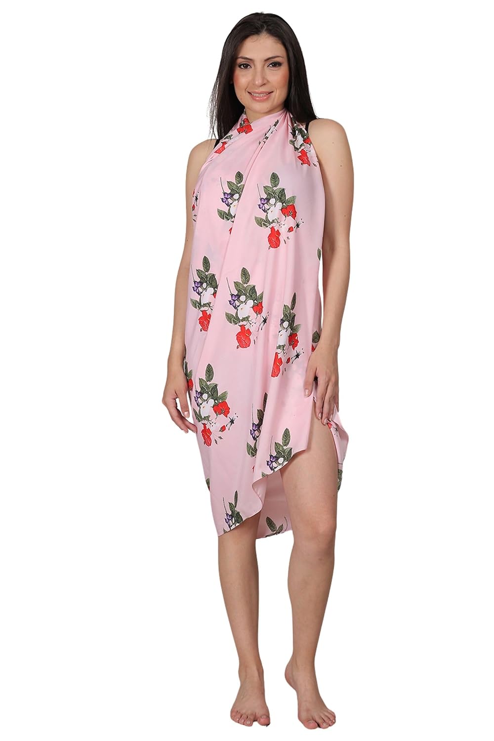 Fabme Women's Full Length Sarong for Beachwear - Pink - Review, Price and Buying Guide