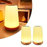 TLAOTNIY Super Bros Mini Question Block Night Lights - USB Powered Bedside Lamp with Game Sound Effects - Gift for Friends & Fans (D-2pack)