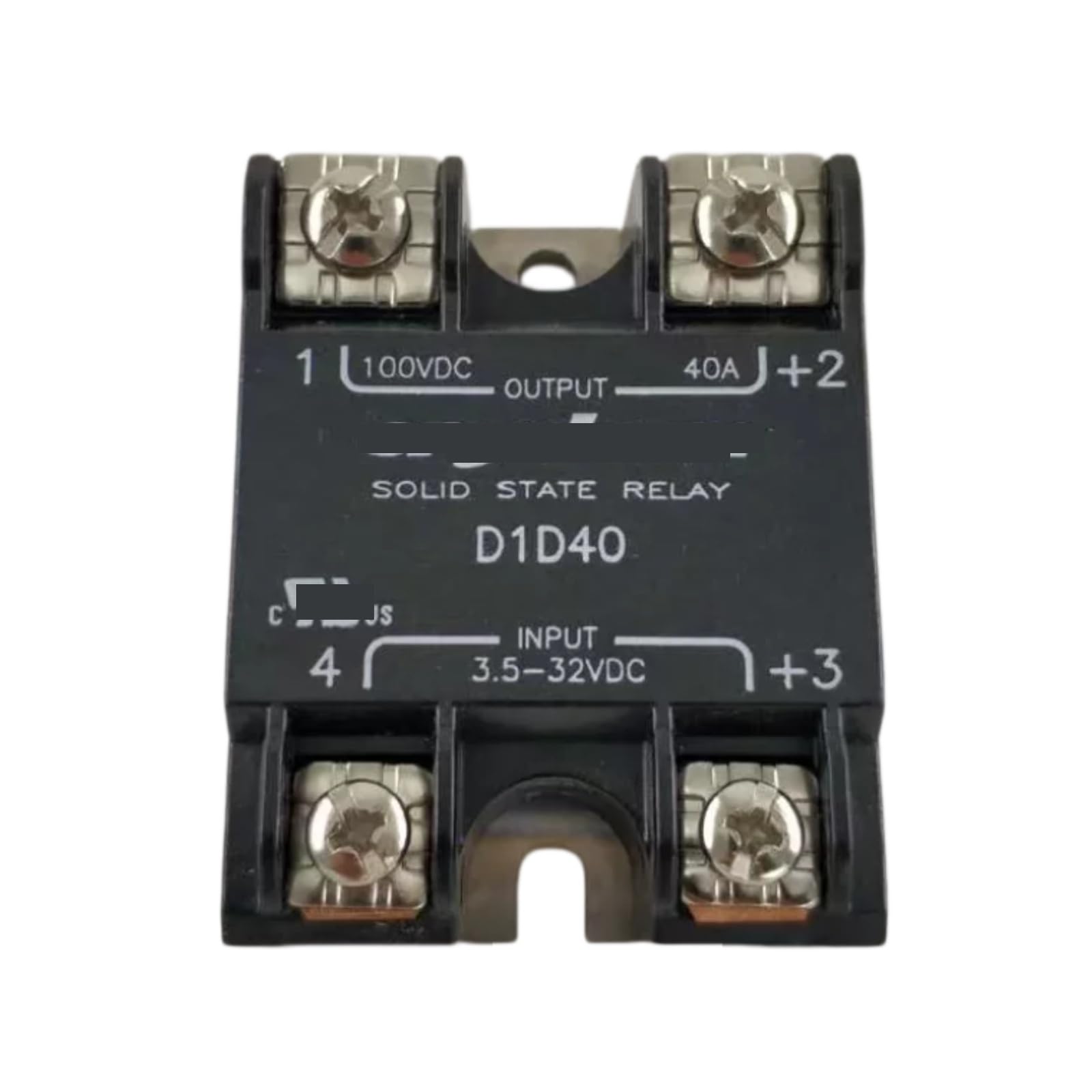 HKEJSJWA SSR Relay D1D40, 40A 100VDC Solid State Relay