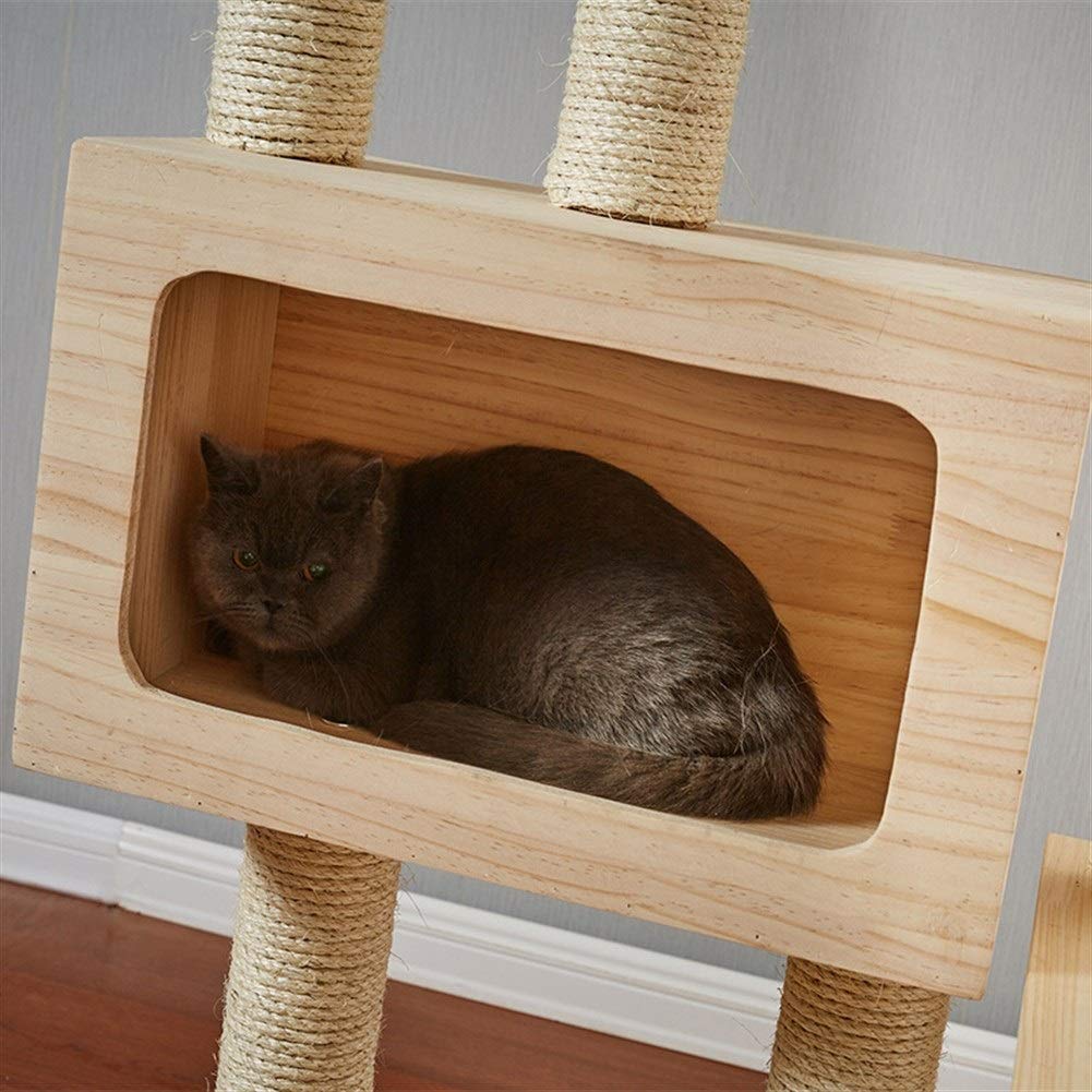 -Cat Clim Tree 39,4 cala Wielopoziomowe drzewo dla kota Mieszkanie z drapakami sizalowymi Platformy do skoków Nowoczesne meble do wieży aktywności kota
