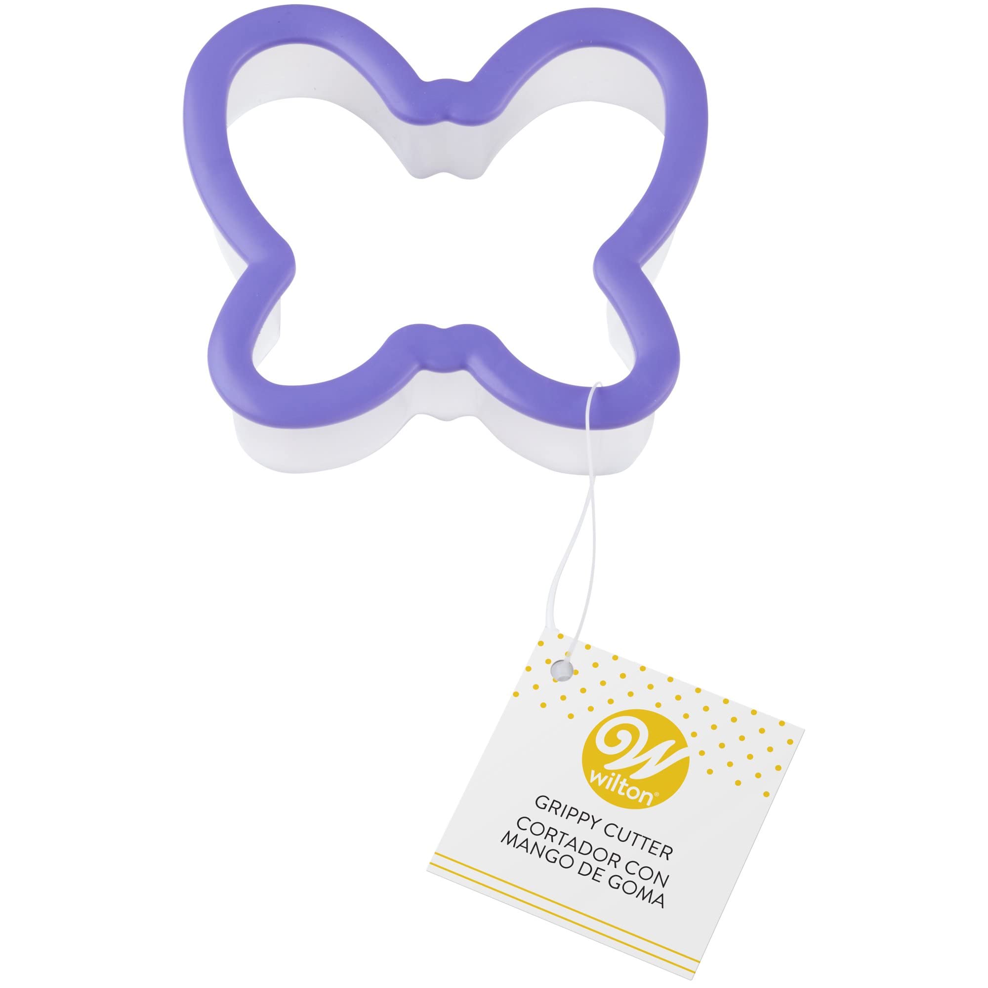 Wilton Grippy Tagliapasta A Farfalla – Comodo Impugnatura Morbida, Per Biscotti E Pasta, Viola
