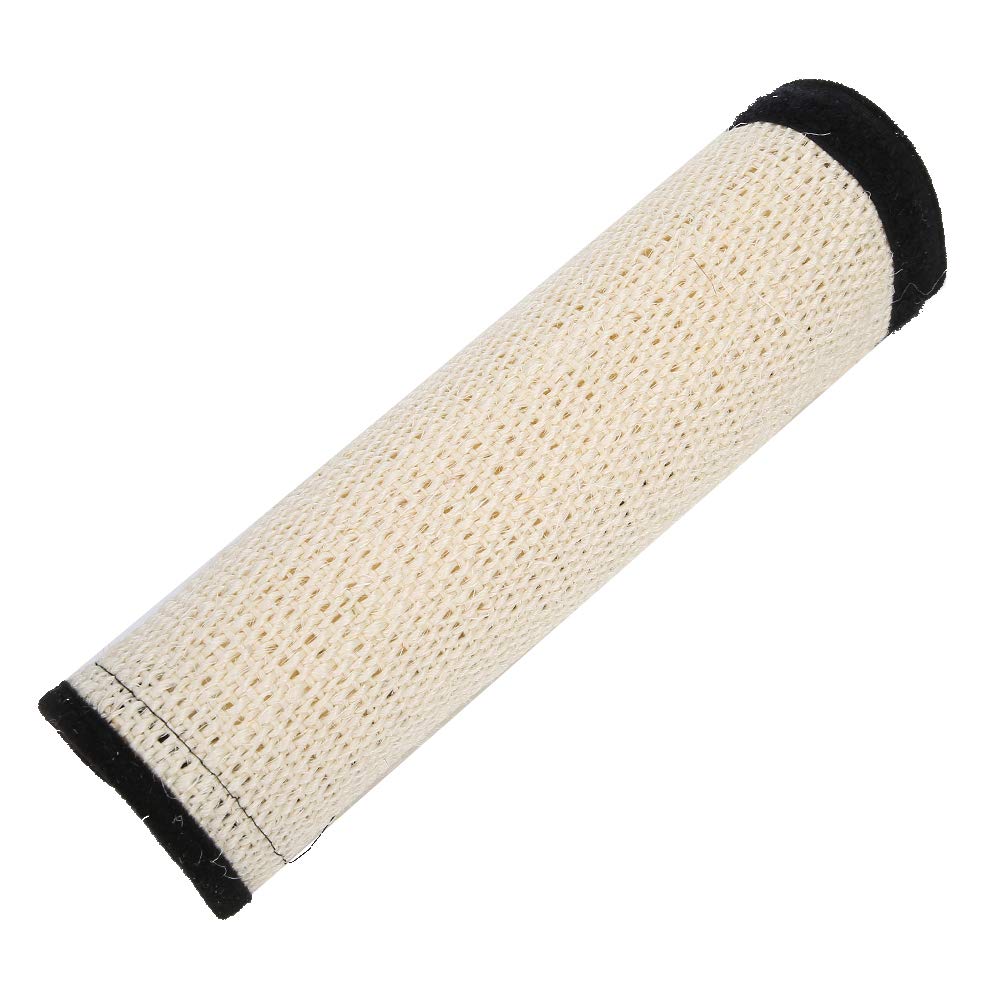 Cat Scratching Mat, Sisal Hemp White Pet Table Leg Scratch Board Sofa Mat, Fabric Matte Posts Scratcher Post Furniture for Cats Tree Replacement Ing Couch Chair Desk Legs (White)