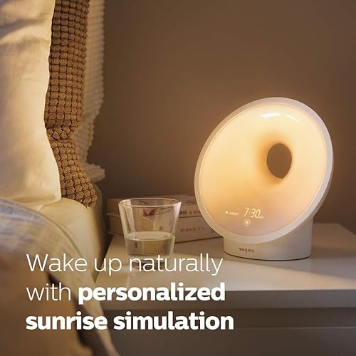 Miniatura 2 de Philips somneo Sunrise de terapia luz de dormir con alarma de amanecer y luz de noche de atardecer blanco hf3650/60