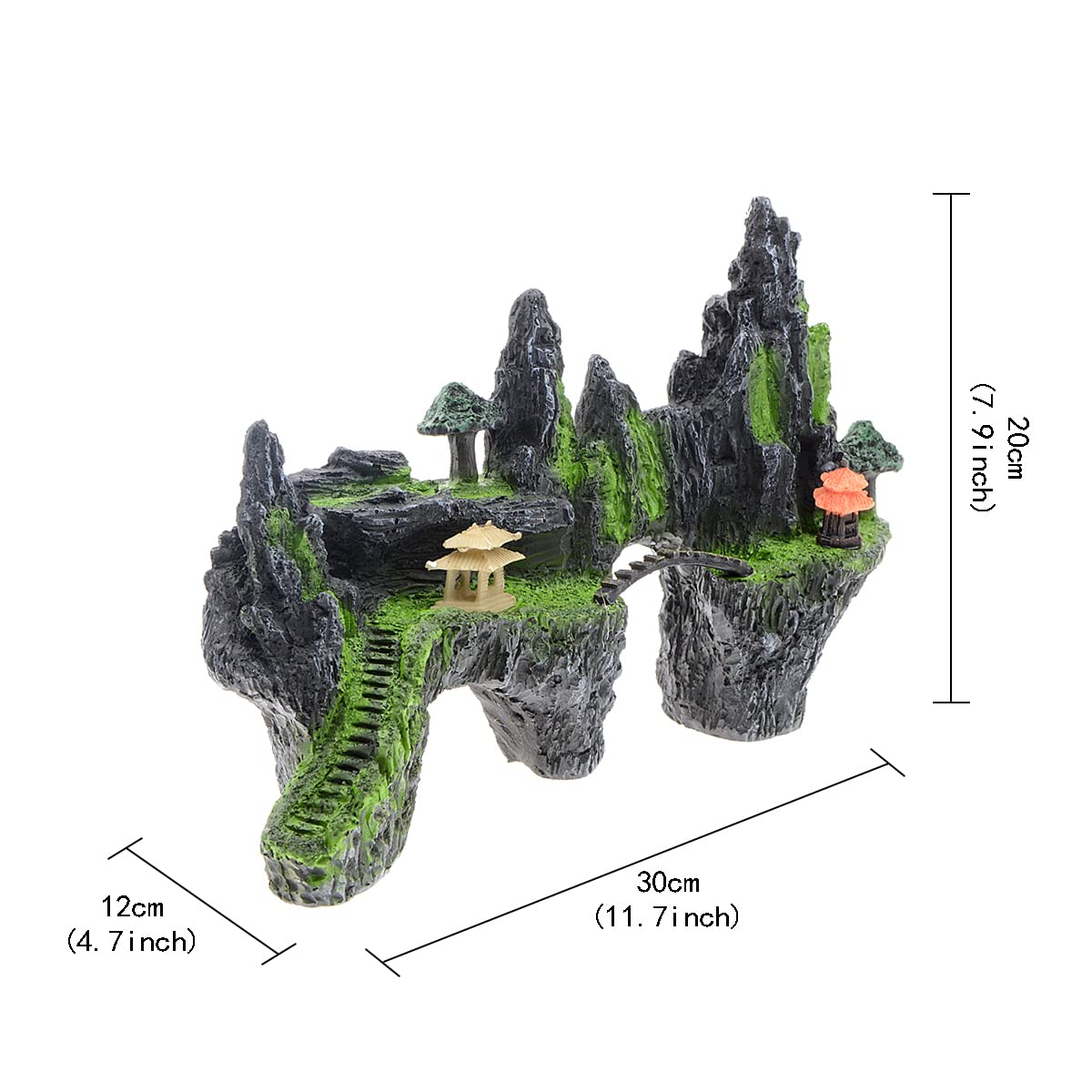 Saim mountain View acquario ornamento Tree House Bridge Fish Tank decorazione