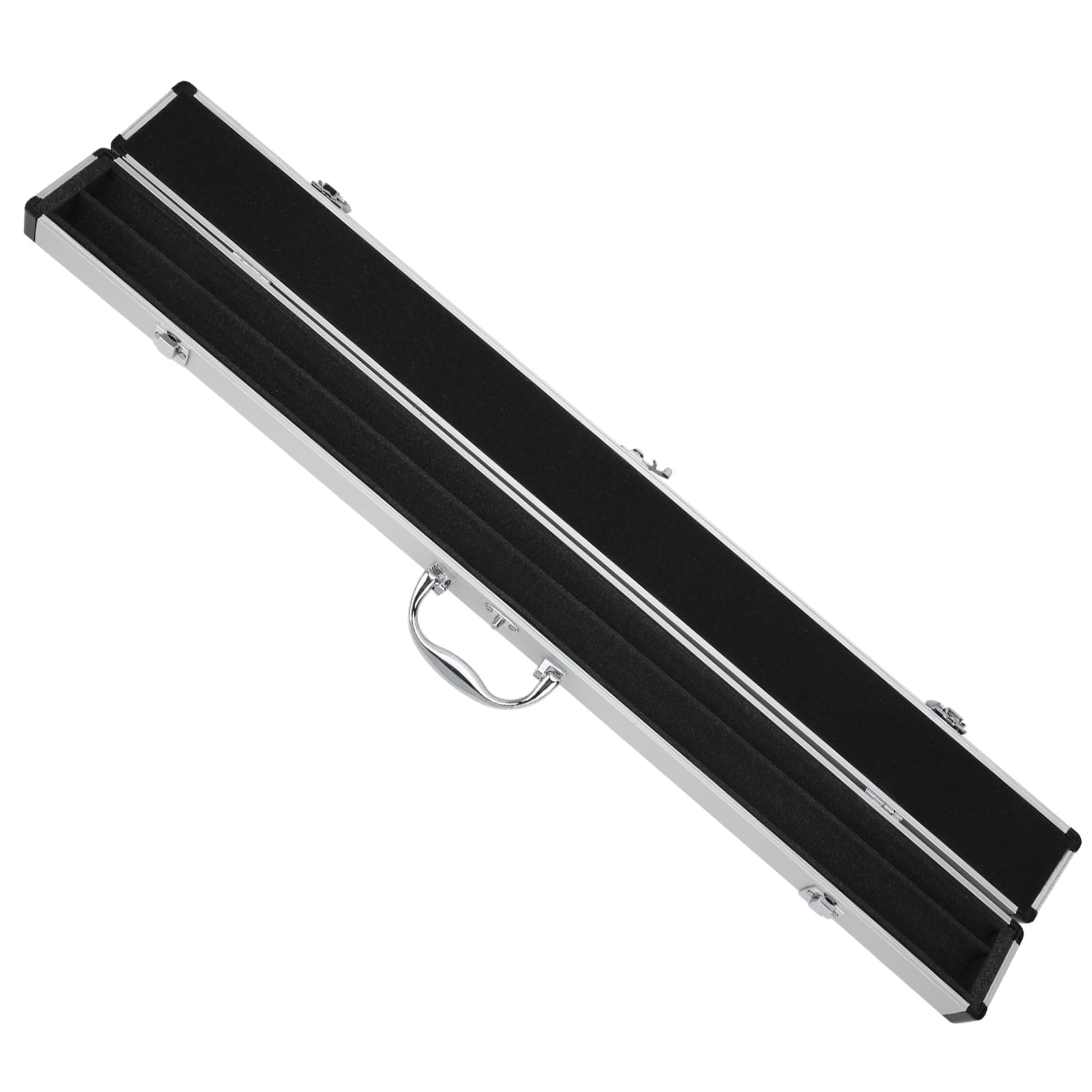 1/2 Custodia per Stecca da Biliardo, 81 X 7,5 X 5 CM Contiene 2 Stecche da Biliardo, Maniglia Retrattile per Una Facile Trasportabilità, Rivestimento in Schiuma Morbida