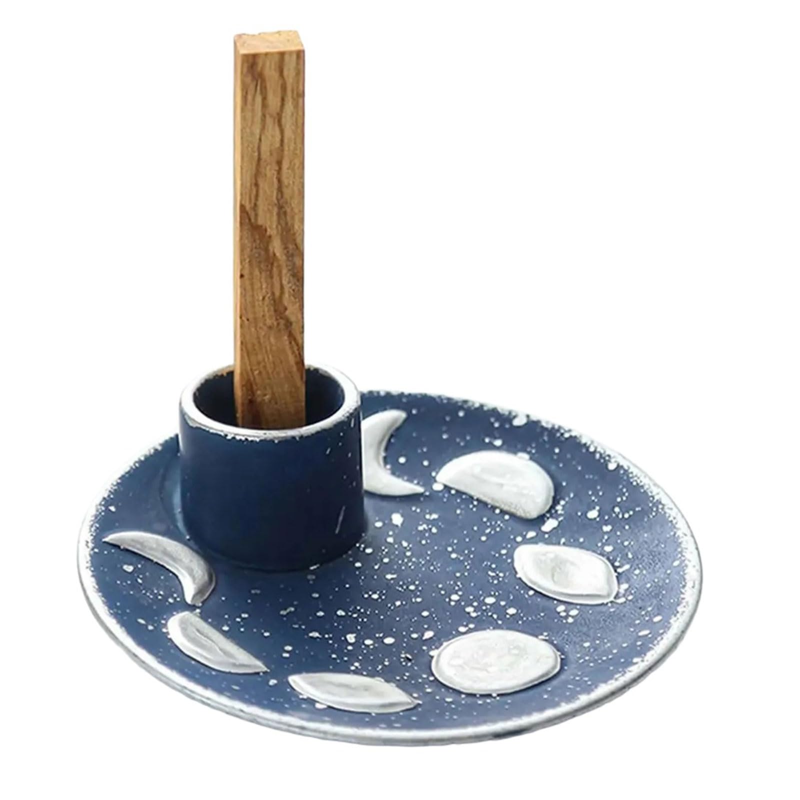 Buxuaaaa Multifunctional Ceramics Censers Tray Incenses Santo Wood Stick Sages Burners for Aromatherapies and Home Decors Sages Smudging Tray Ceramics