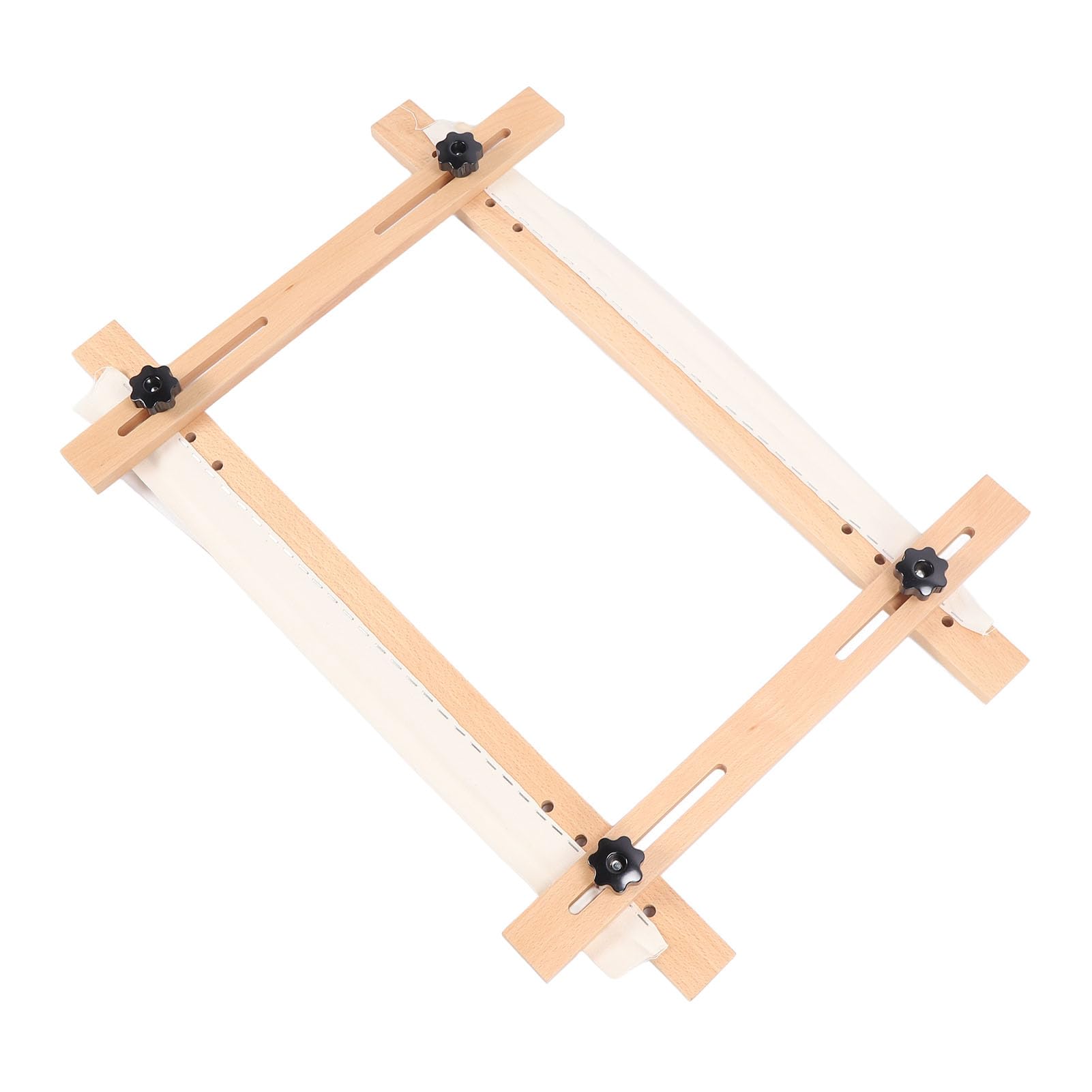 Hamwesh Telaio per Ricamo Ad Ago, Regolabile Fino a 70x50 Cm in Legno di Faggio per Ricamo, per Arazzo, per Scorrimento, Telaio Rettangolare per Quilting a Punto Croce con Morsetto da Scrivania per