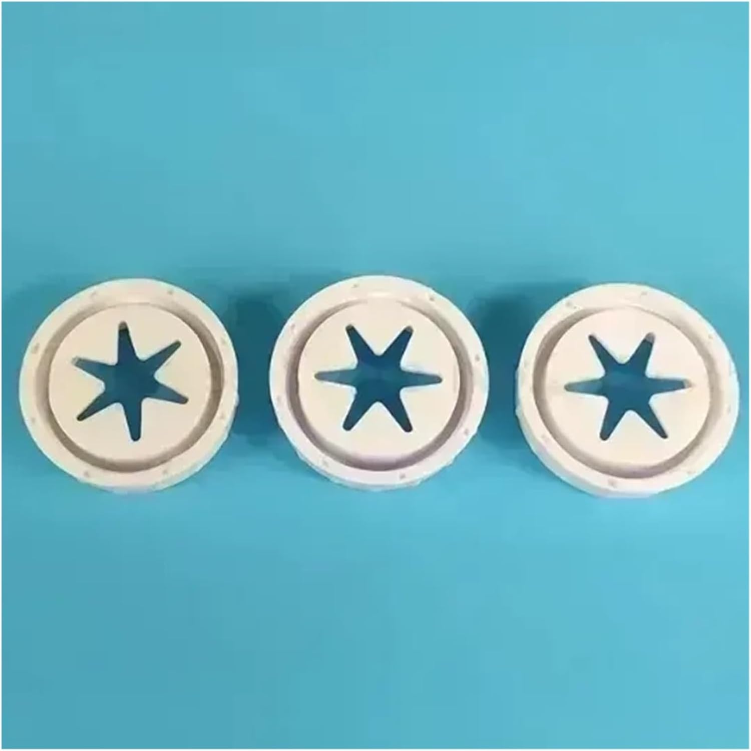 Inner Diameter 34MM Magic Snowflake Modeling Caps Spare Parts Of Soft Serve Ice Cream Maker Mould Lids Ice Cream Machines 3Pcs
