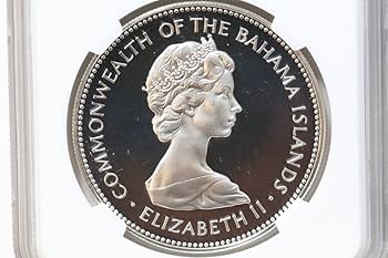 『未使用』バハマエリザベス2世 2ドル銀貨 (1973年) Amazon.co.jp: 古銭 希少 アンティーク コイン 1973年 バハマ 旧女王