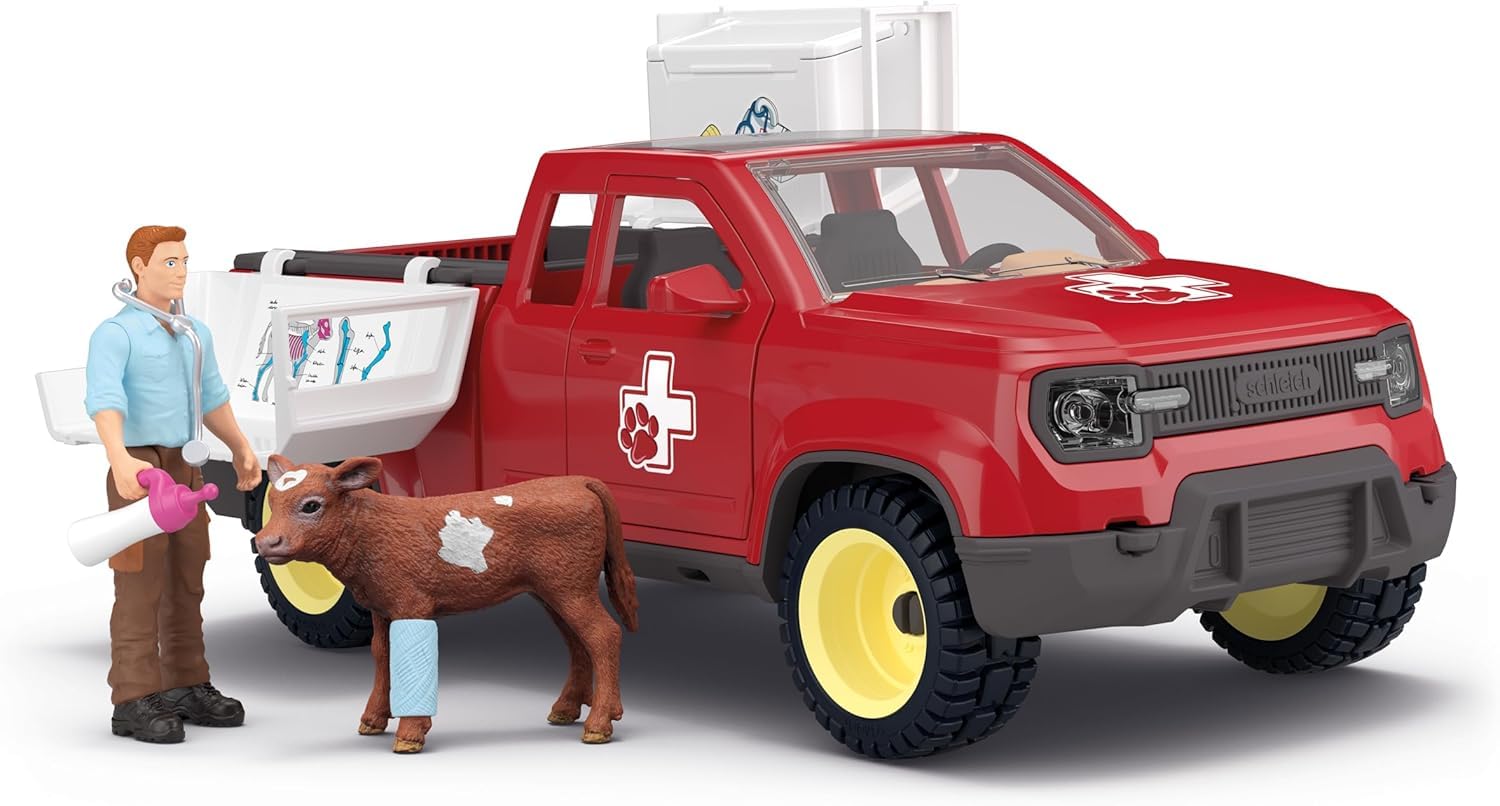 Schleich FARM WORLD | Missione del veterinario nella fattoria 42727