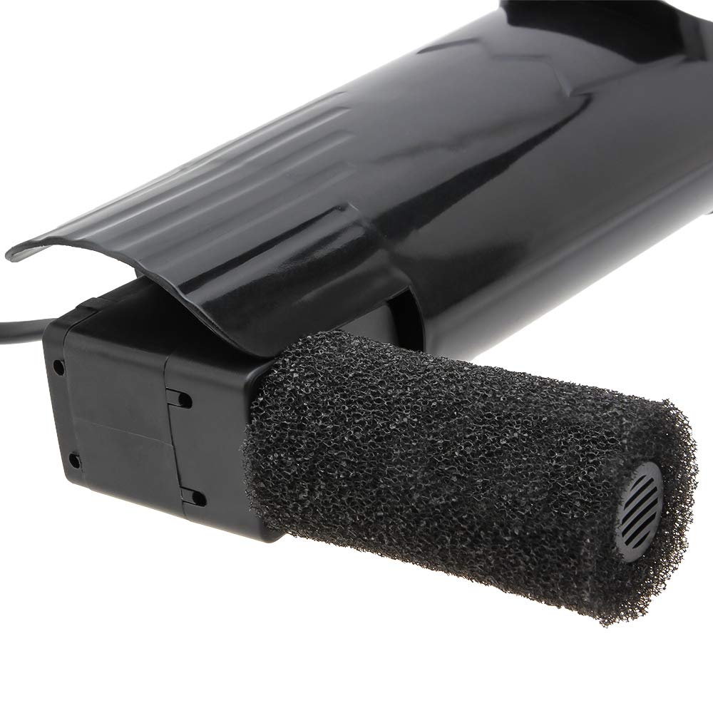 SENZEAL Tortue Basse Eau Cascade Filtre Pompe Fish Tank Filtre Externe 5W 220V/50Hz 400L/H Basse Eau Nettoyage Fish Tank Reptile Amphibian -Noir